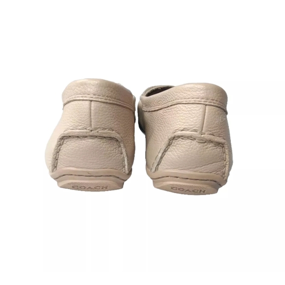 Coach New York Womens Mary Lock Up Leather Slip On Tan Loafers Shoes Size 8 B - Picture 6 of 9